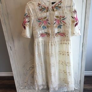 Beautiful, embroidered midi dress.